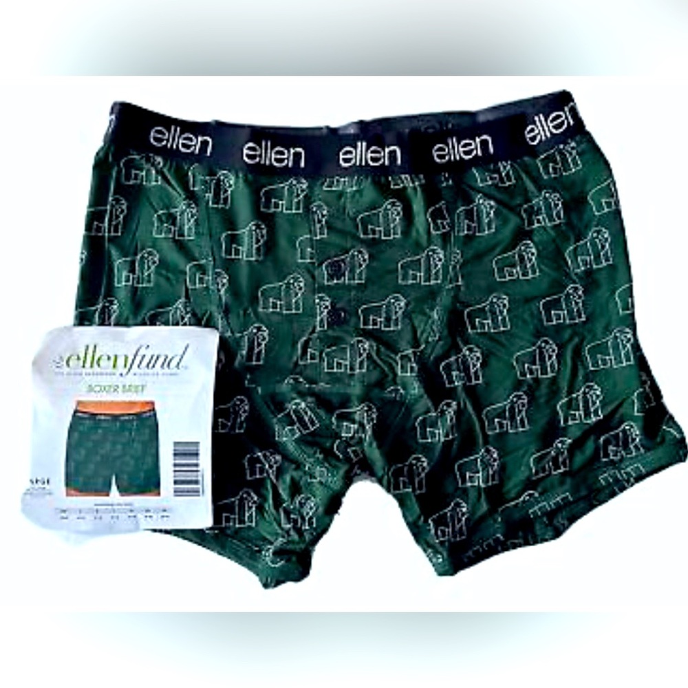 NWT ELLEN Gorilla Modal Boxer Briefs